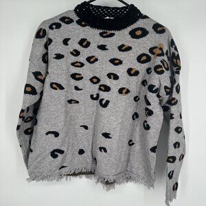 THML‎ Women's Leopard print sweater Size XS